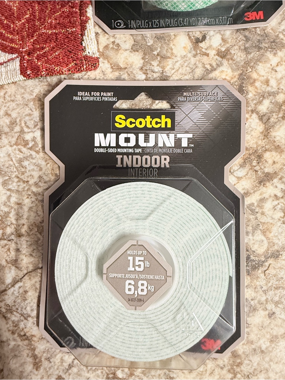 Scotch Mount Indoor Double-Sided Mounting Tape — Light Mint